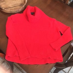 Rachel Zoe oversized sweater bright red